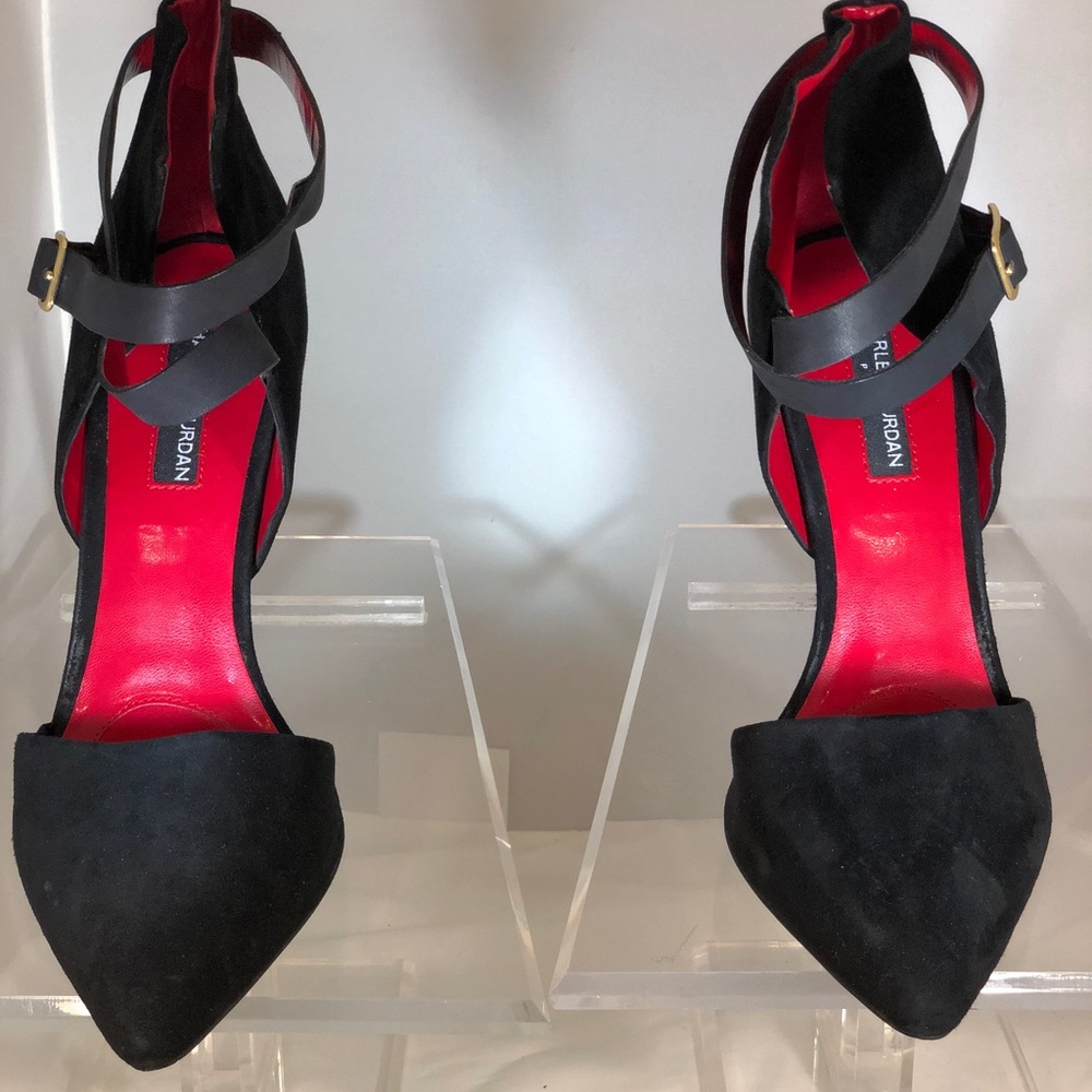 Black Charles Jourdan heels in great condition.